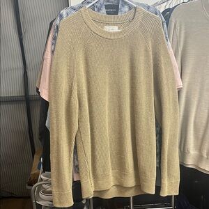 NN07 Elegant Tan Crewneck Sweater